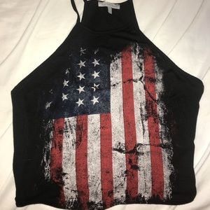 charlotte russe black crop top